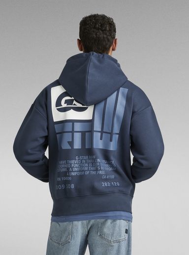 G star 2025 raw blue hoodie